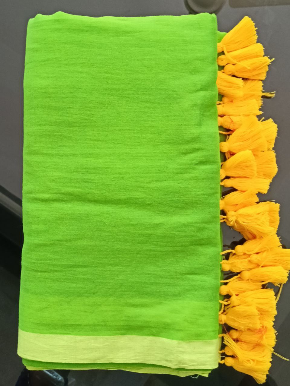PACHA01 - Pure Mulcotton 120 count saree, Prebooking item
