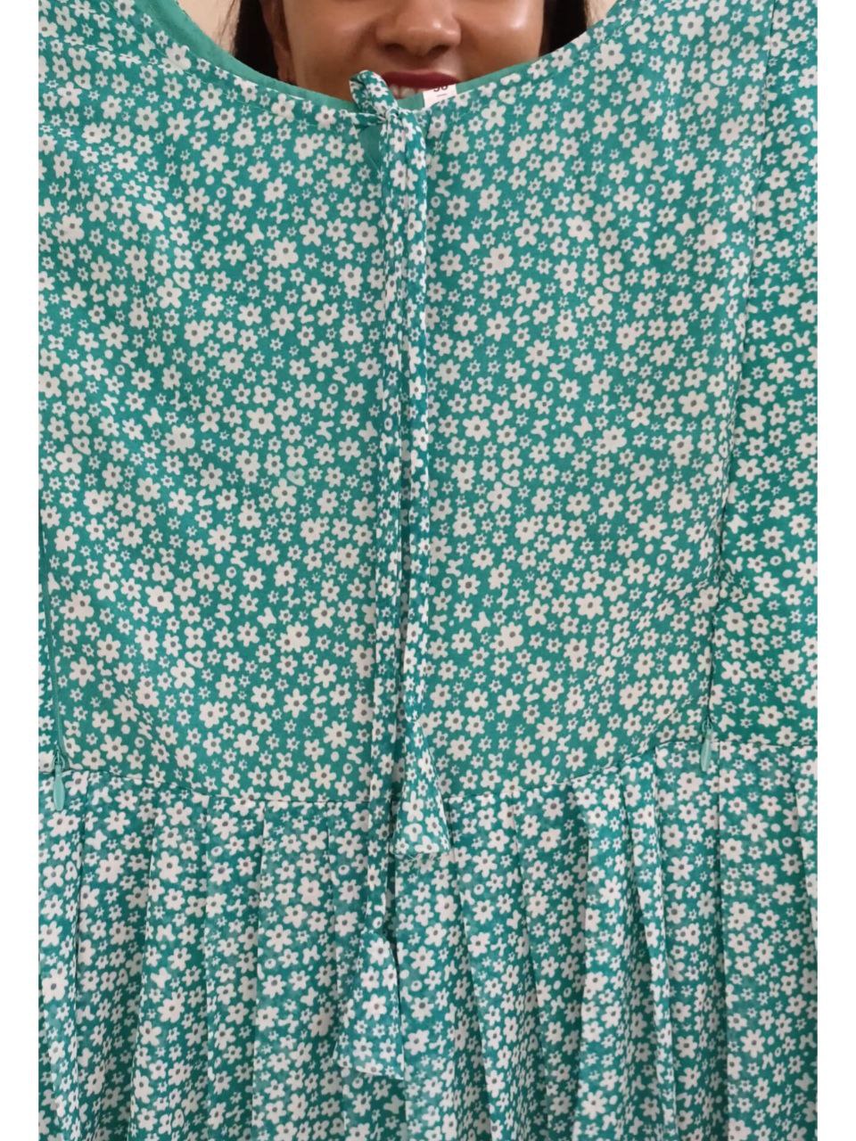 SF02 - Printed Georgette feeding frock, M, L and XXL sizes only available