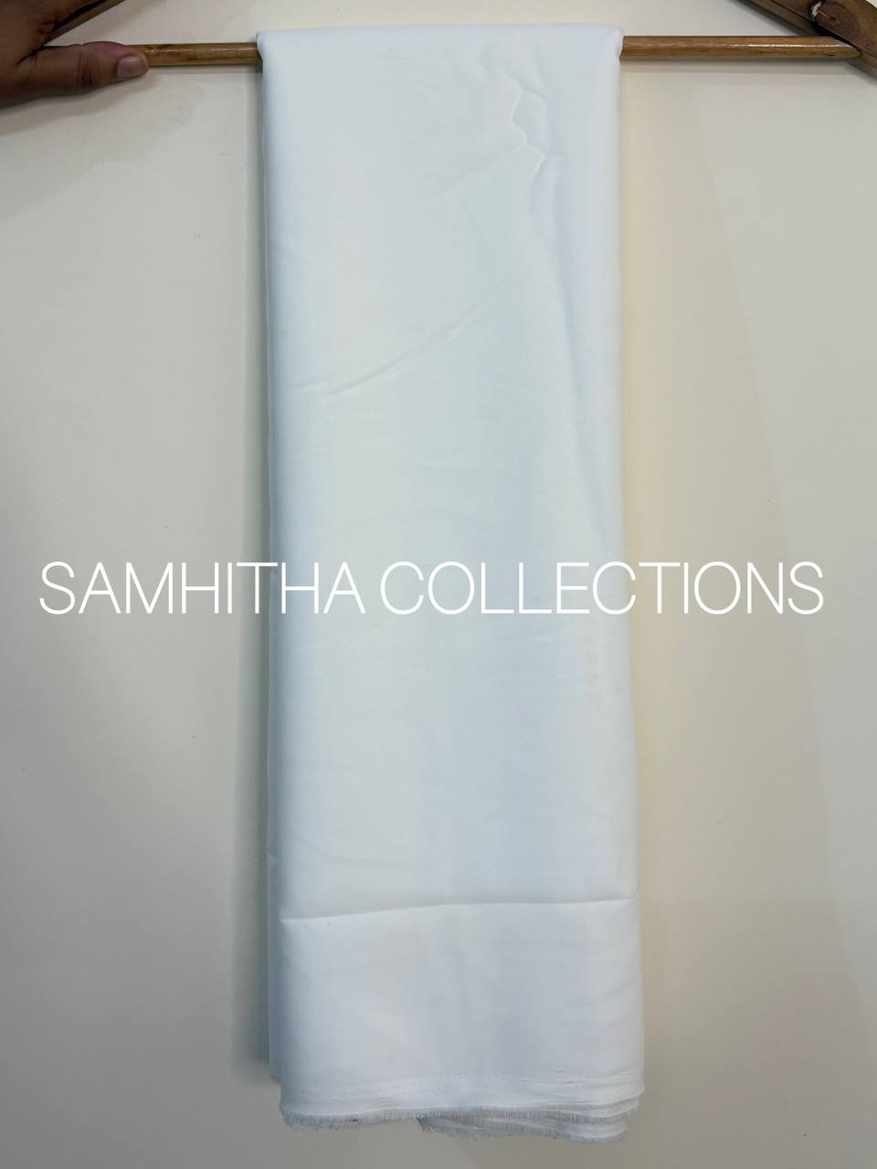 SC3148 - Chikankari inspired thread embroidered Premium Georgette Salwar materials, White colour
