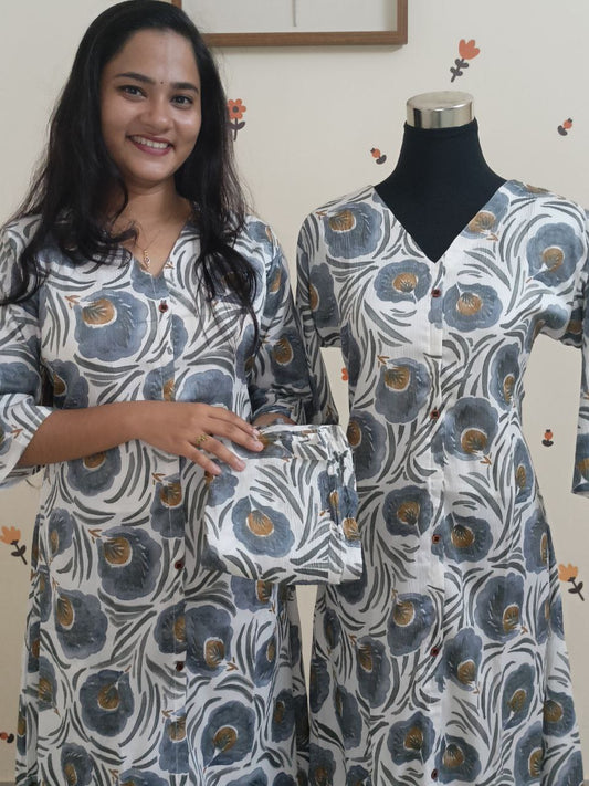 SC2573 - Budget friendly Popcorn co-ord sets Blueish grey shade