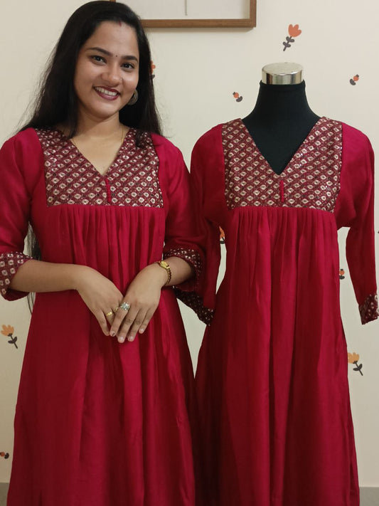 SC2816 - Beetroot Pink shade Premium Vichitra Silk Party wear