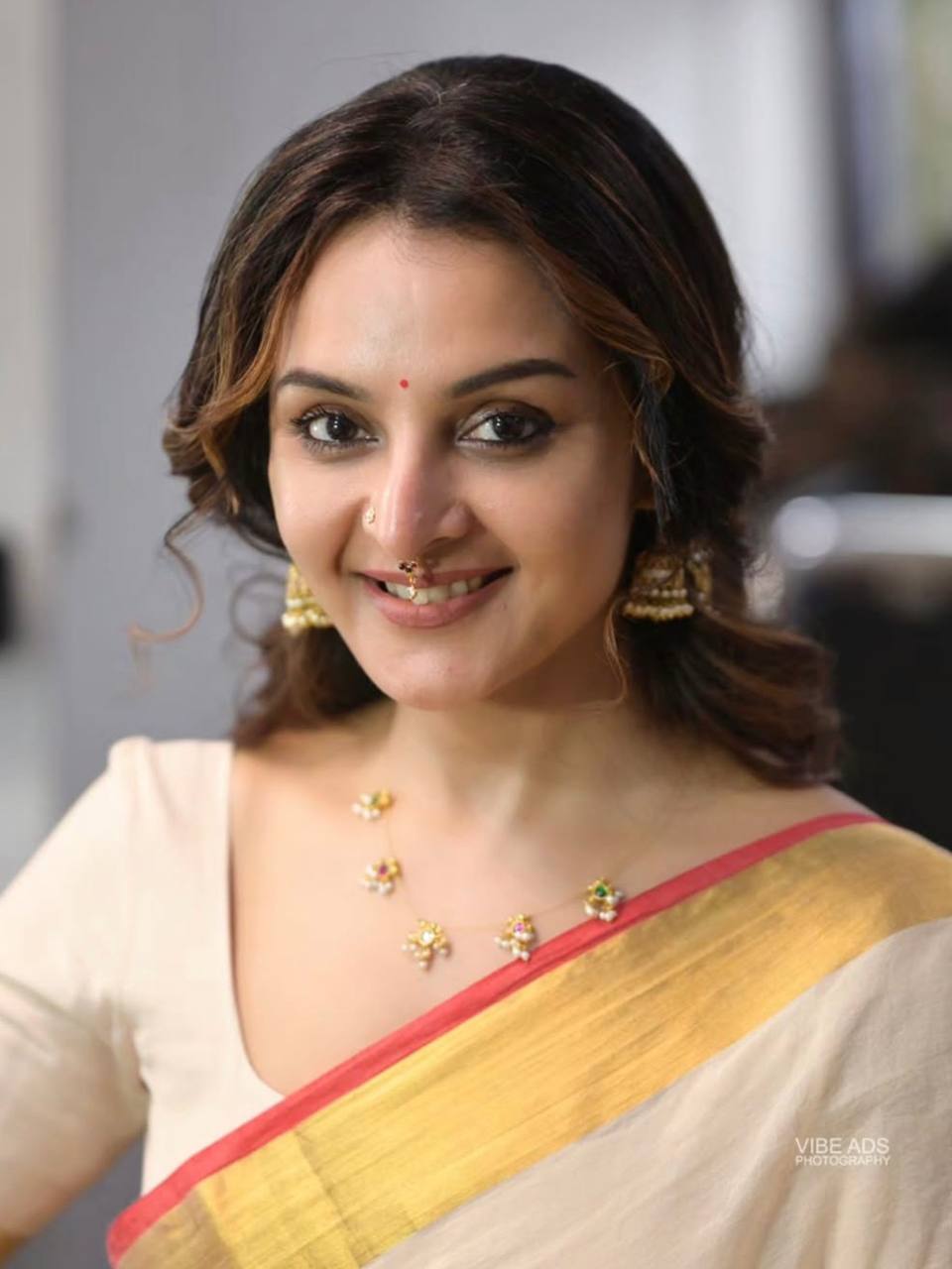STSC07 - Manju warrier inspired 120 count premium Mulcotton saree, Sandal shade with red and golden jeri border, Pre booking open now, dispatch within 10 working days