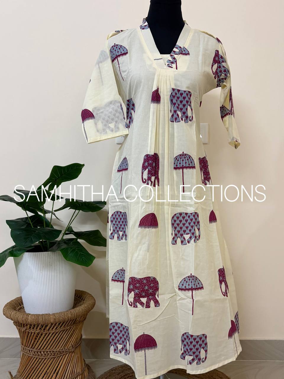 SC3042 - Traditional Printed co-ord sets, Purple & Pale blue colour, Prebooking open now, Dispatch within 5-10 working days