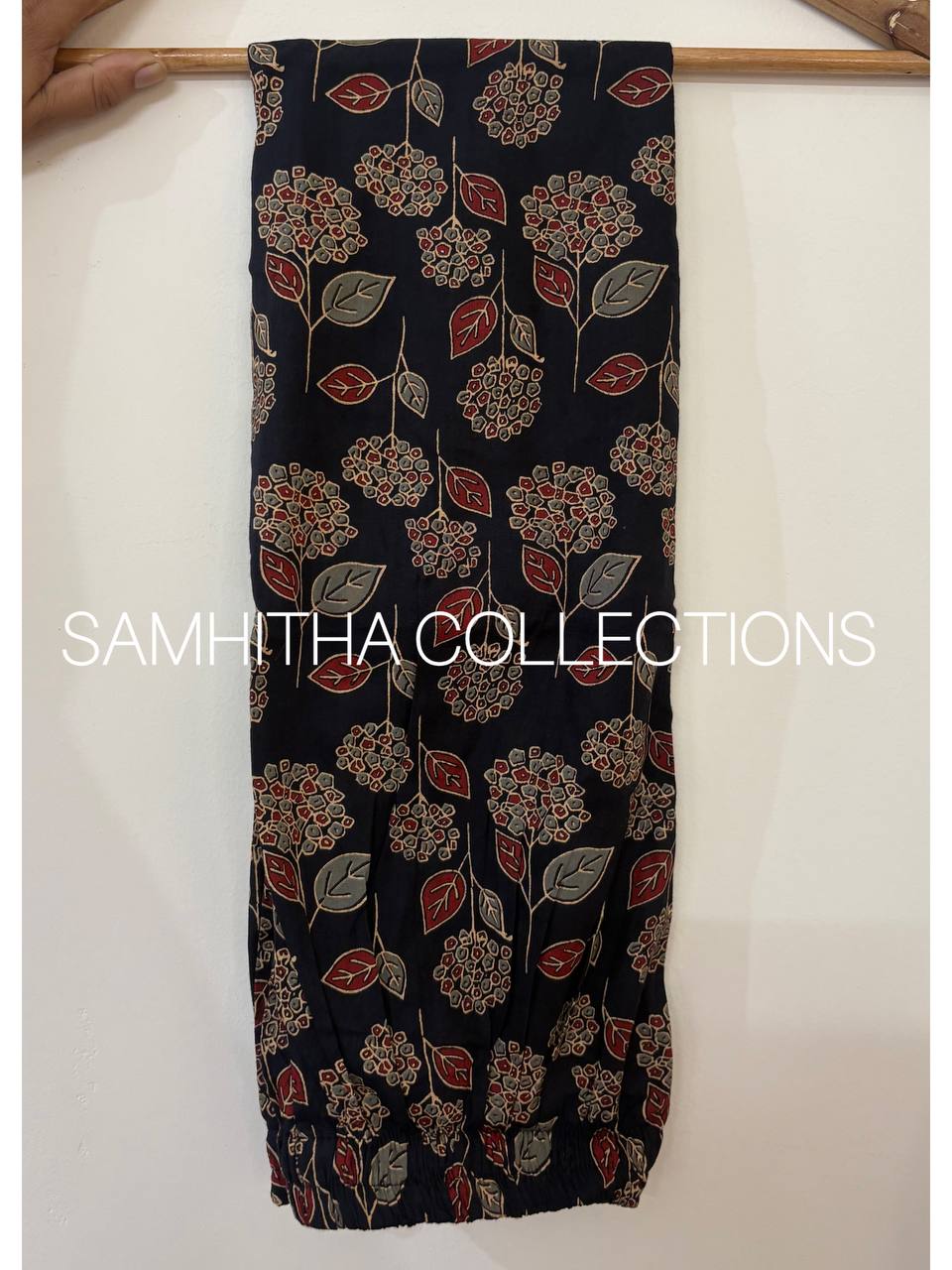 SC3140 - Premium Cotton Kalamkari Inspired Co-Ord Set ,Black colour