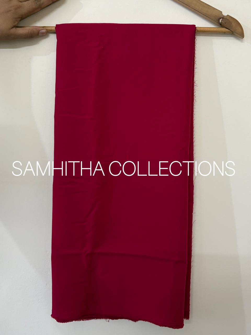 SC3147 - Chikankari inspired thread embroidered Premium Georgette Salwar materials, Beetroot pink colour