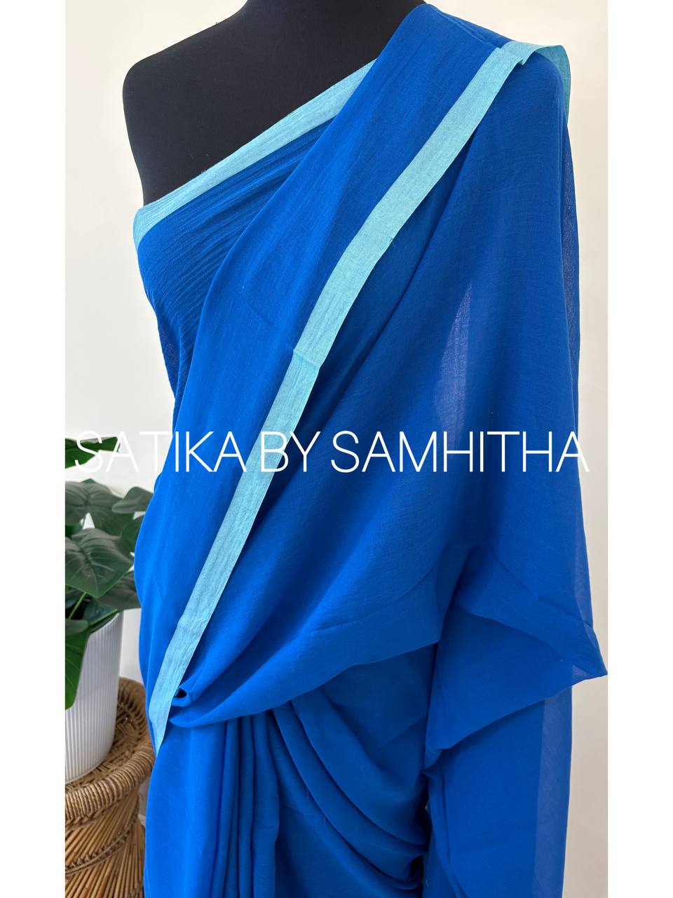 NEELAM01 - Pure Mulcotton 120 count saree, Readystock available now