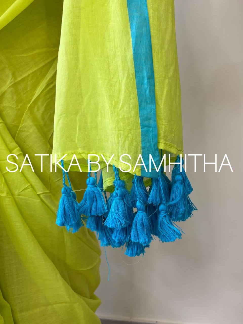 NEON01 - Pure Mulcotton 120 count saree, Readystock available now
