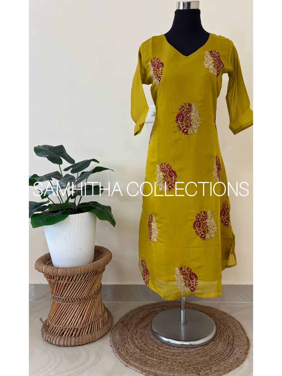 SC3335 - Premium Mul Chanderi Partywear kurtis, Hue Green colour